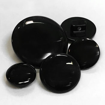 2005 - Black Shank Button - 6 Sizes, Sold by the Dozen